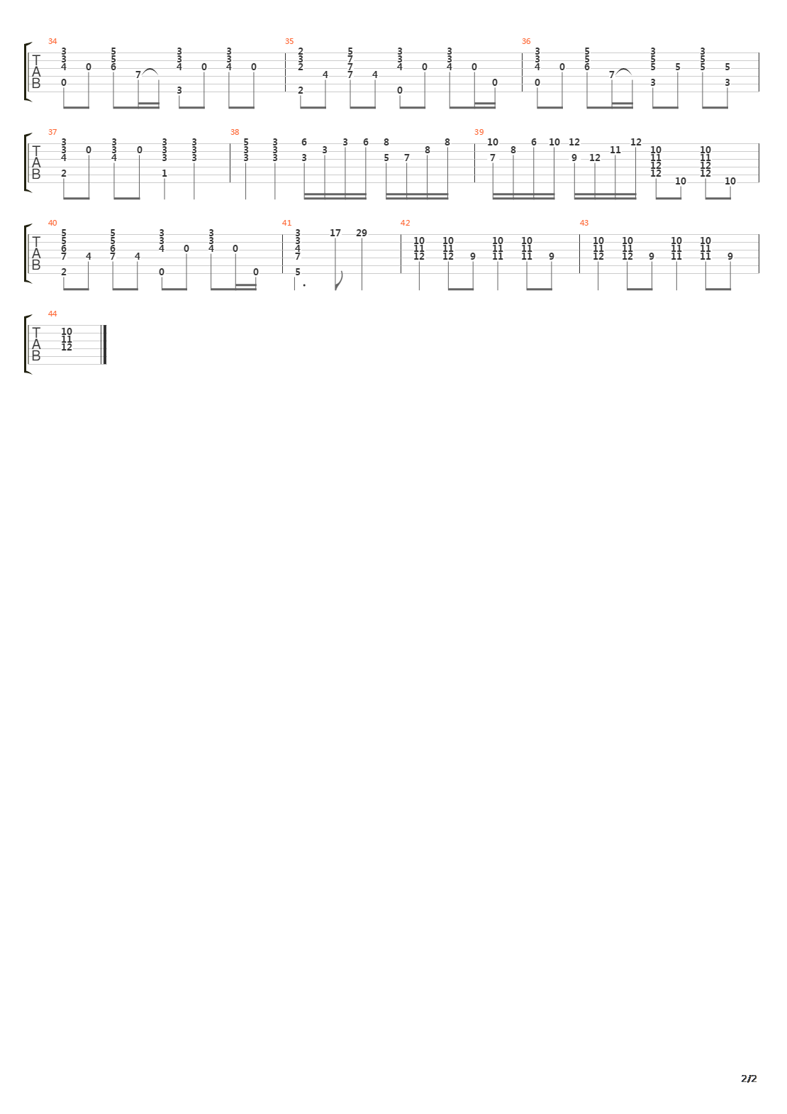 You吉他谱