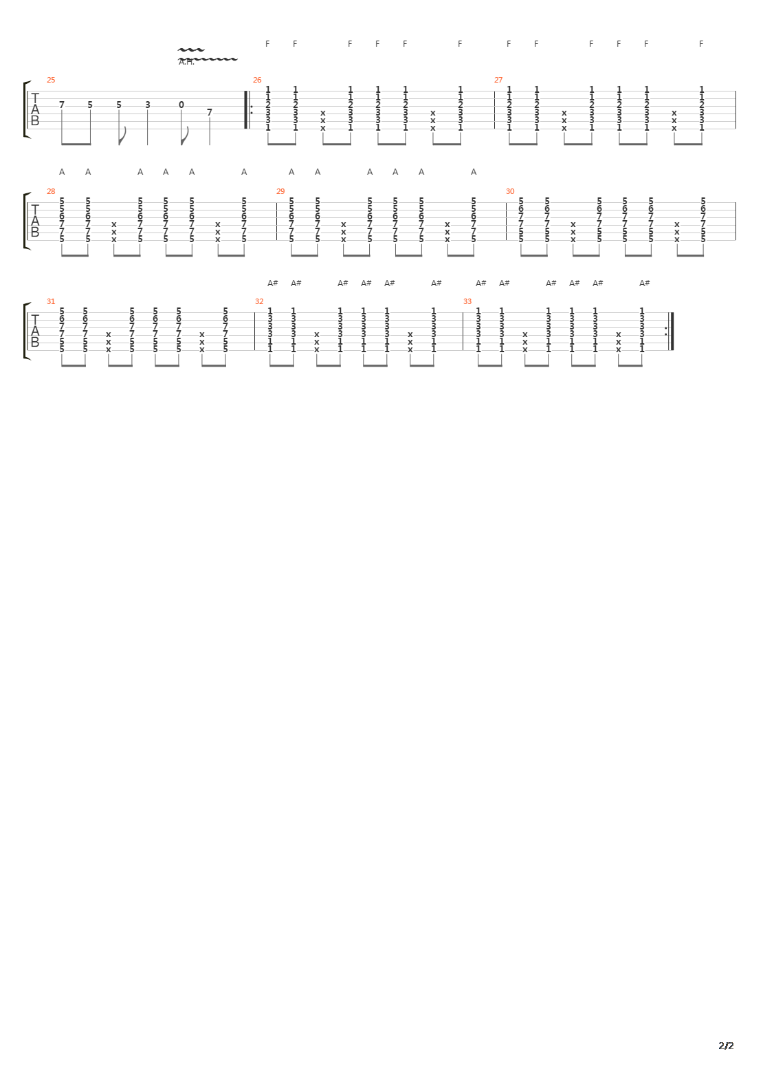 Trees吉他谱