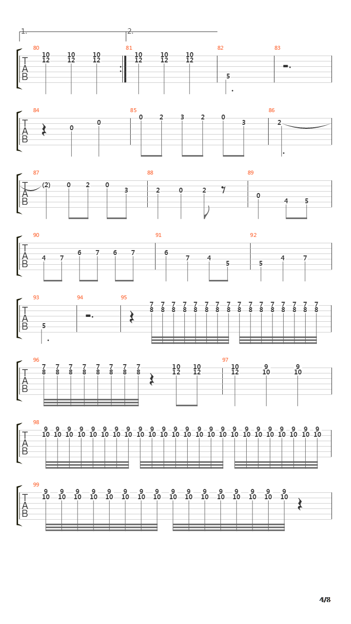 El Paso吉他谱