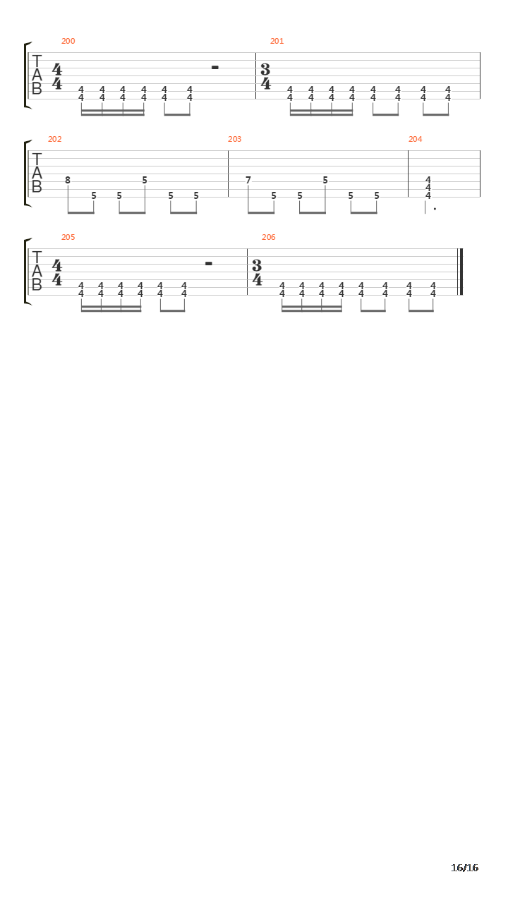 Black Mesa吉他谱