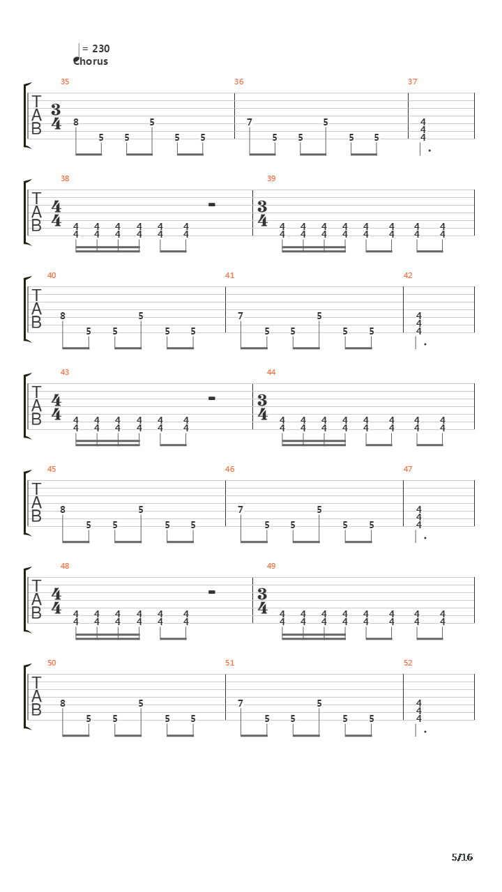 Black Mesa吉他谱