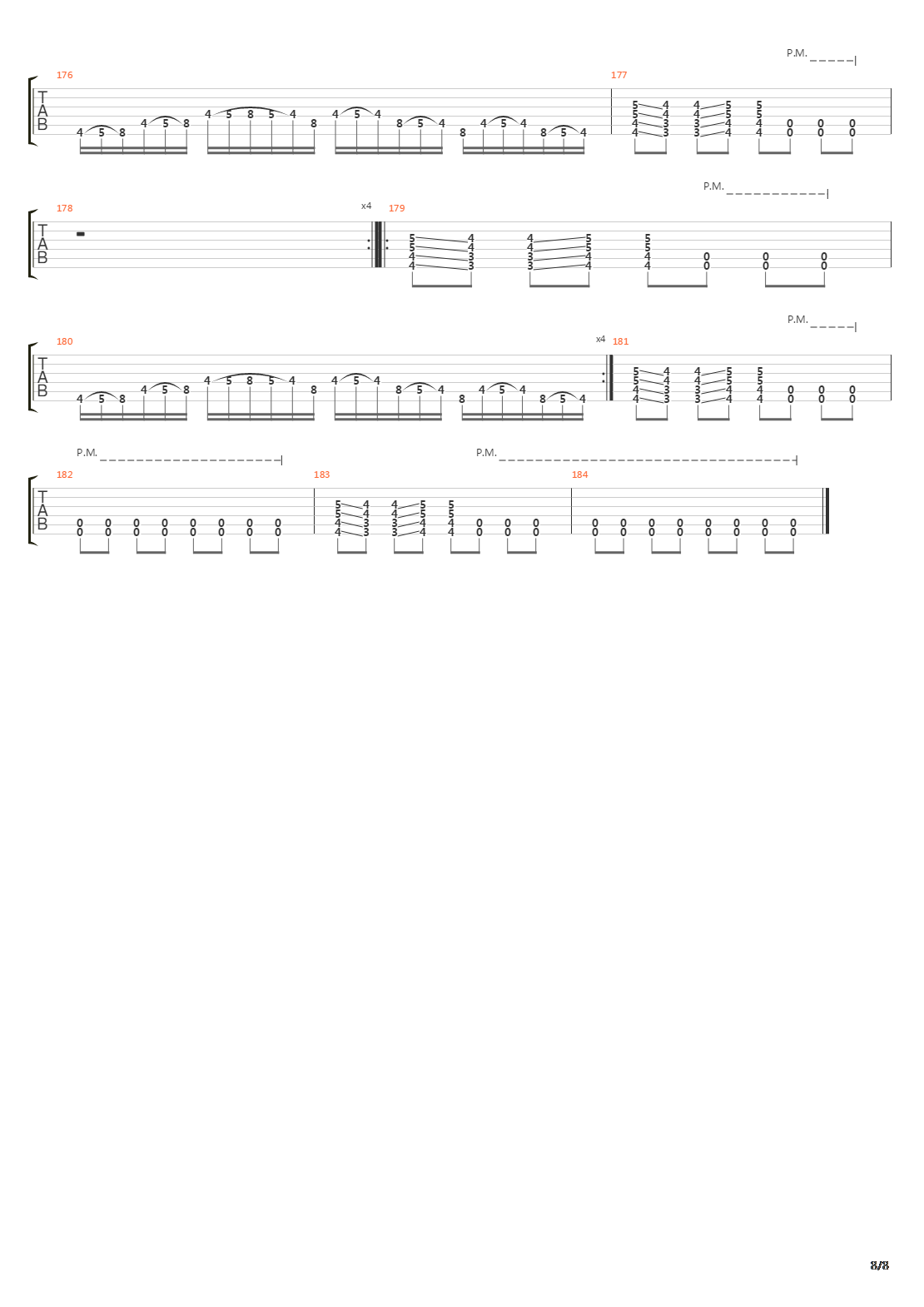 Dead Horizon Part I Ii Iii Iv吉他谱