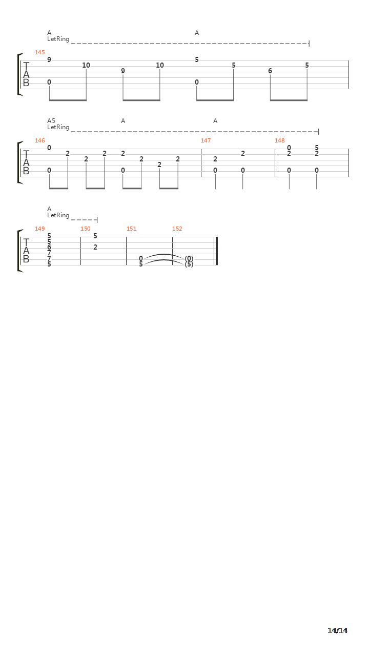 Classical Gas Acoustic吉他谱