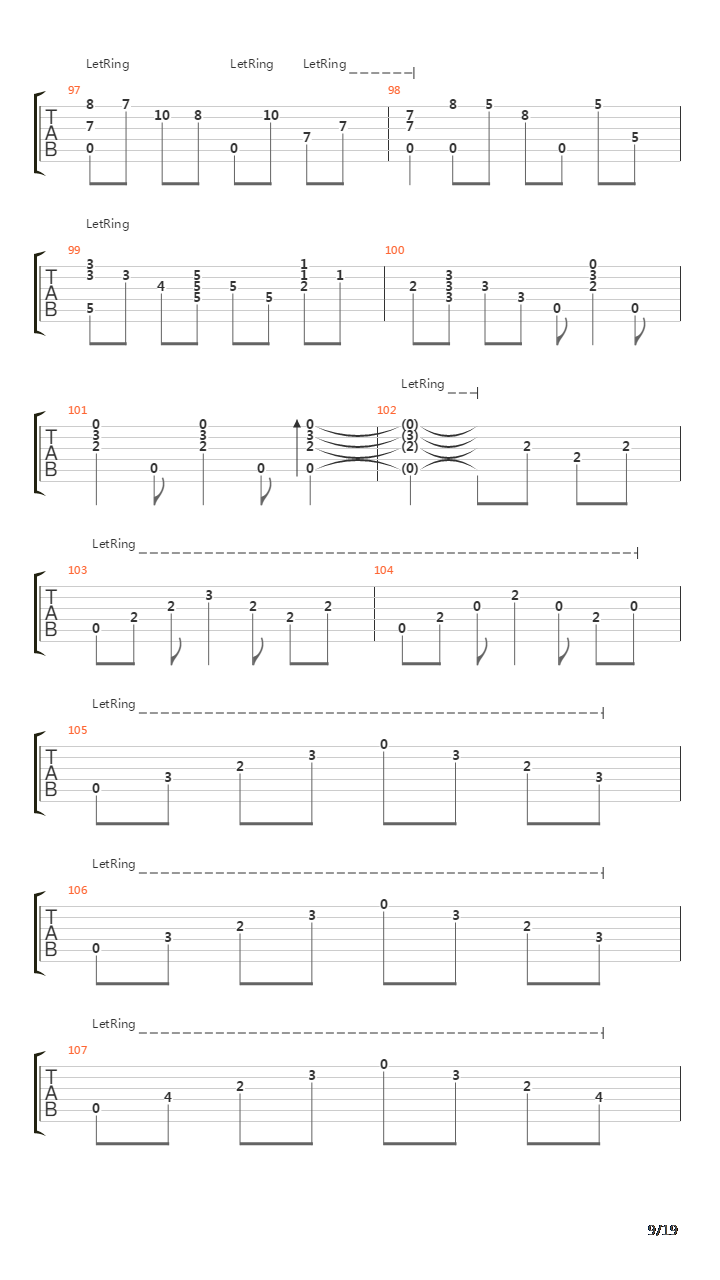 Classical Gas吉他谱