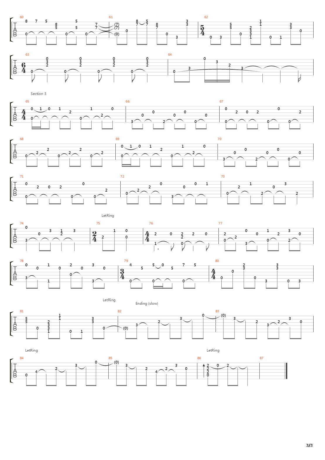 Classical Gas吉他谱