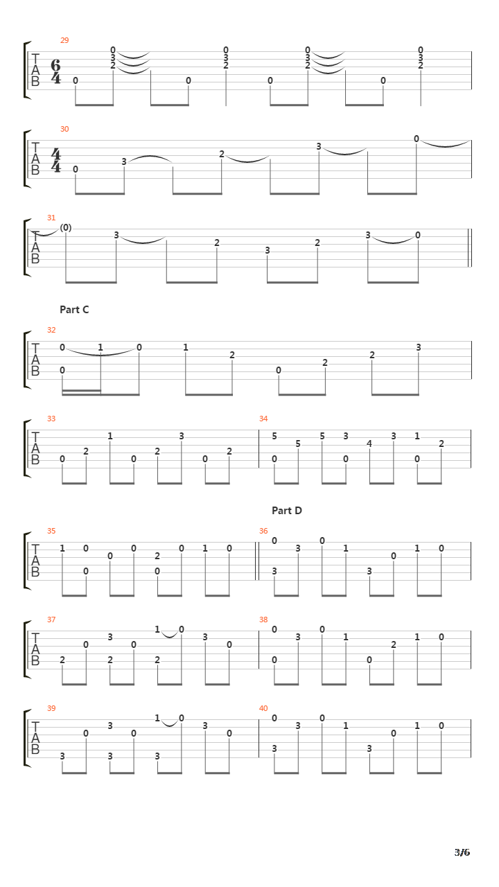 Classical Gas吉他谱