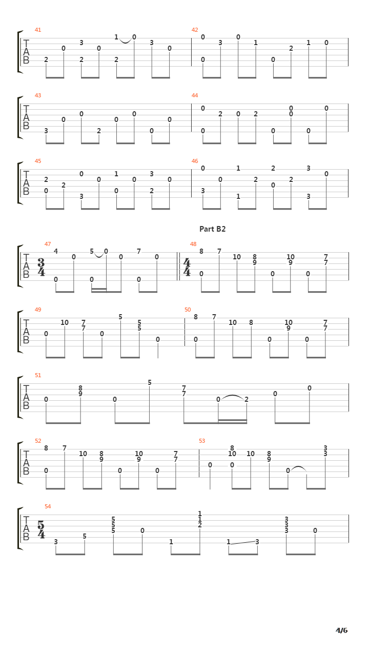 Classical Gas吉他谱