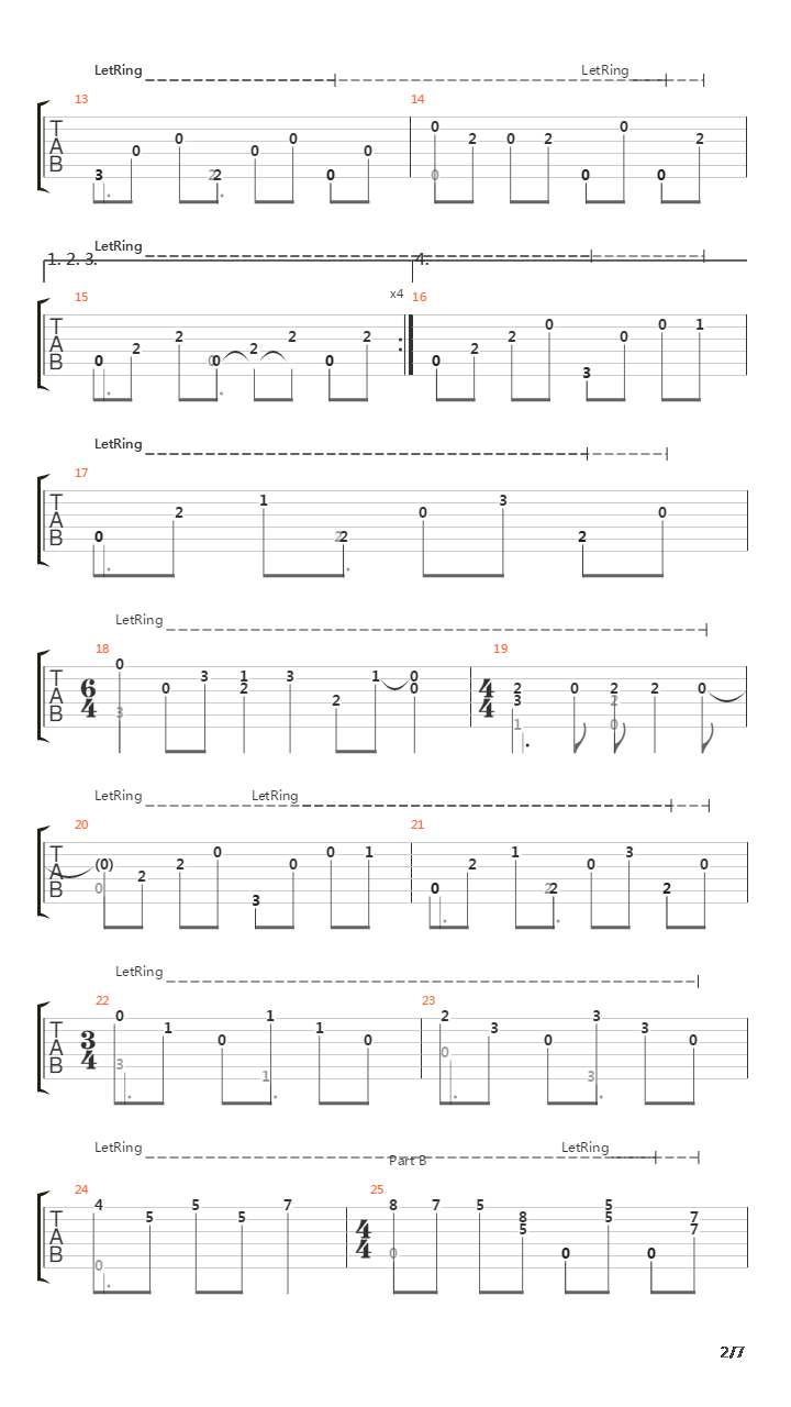 Classical Gas吉他谱