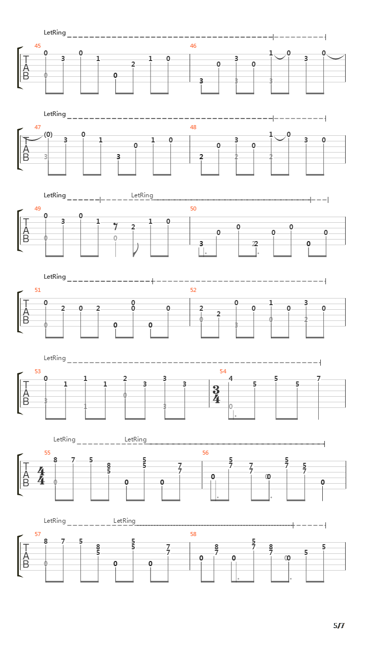 Classical Gas吉他谱