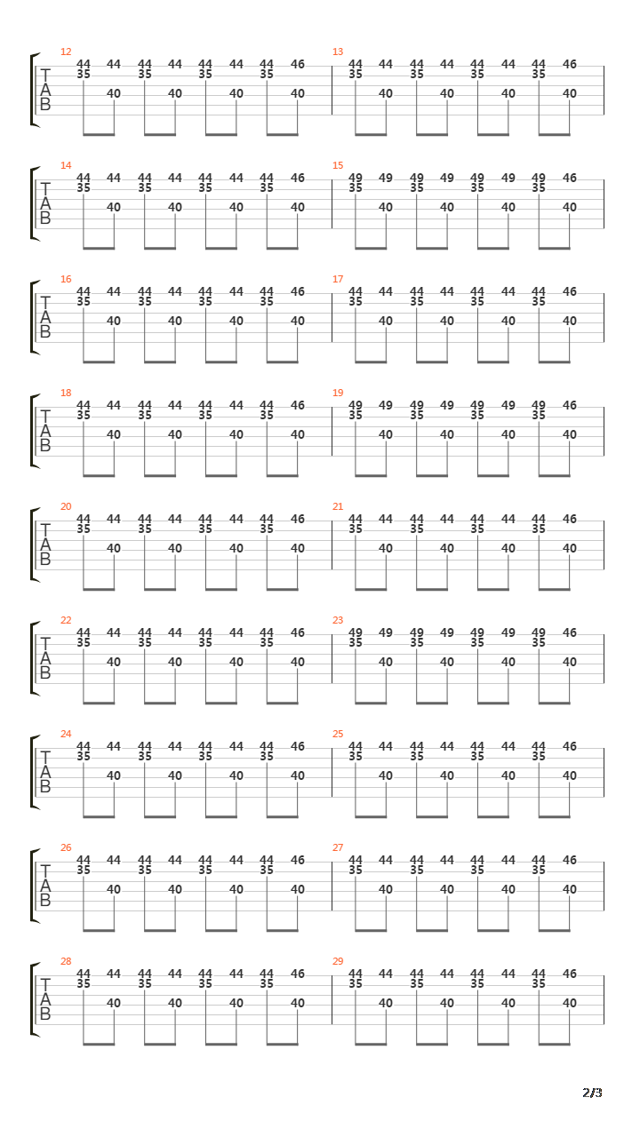 Deep In The Hole吉他谱