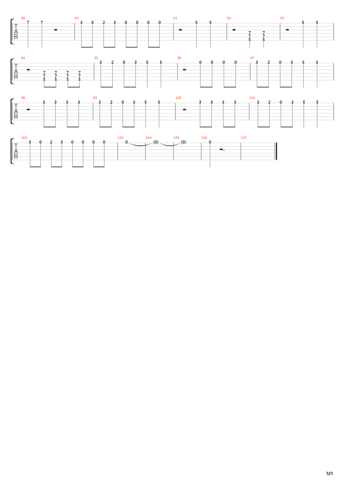 Ribettes吉他谱