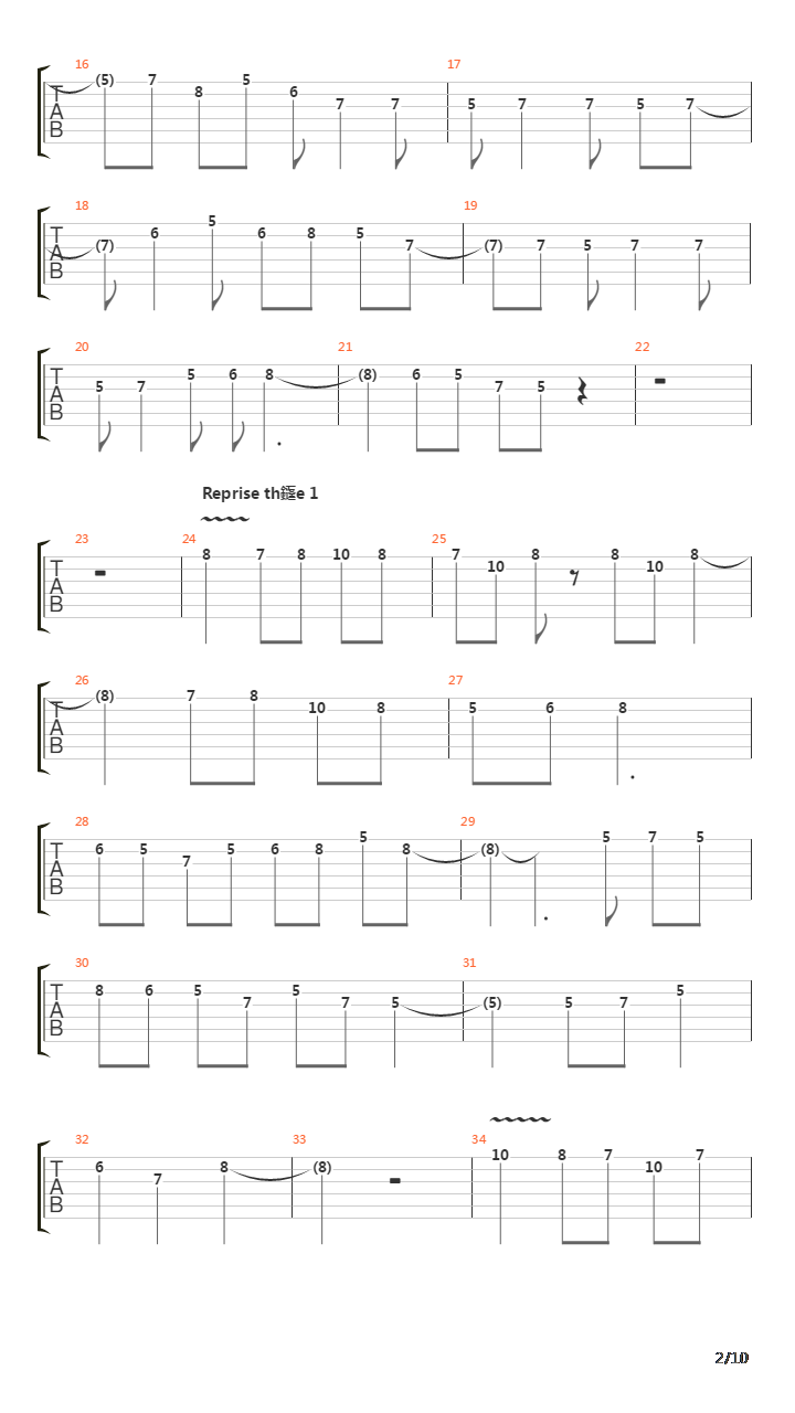 Le Bolero吉他谱