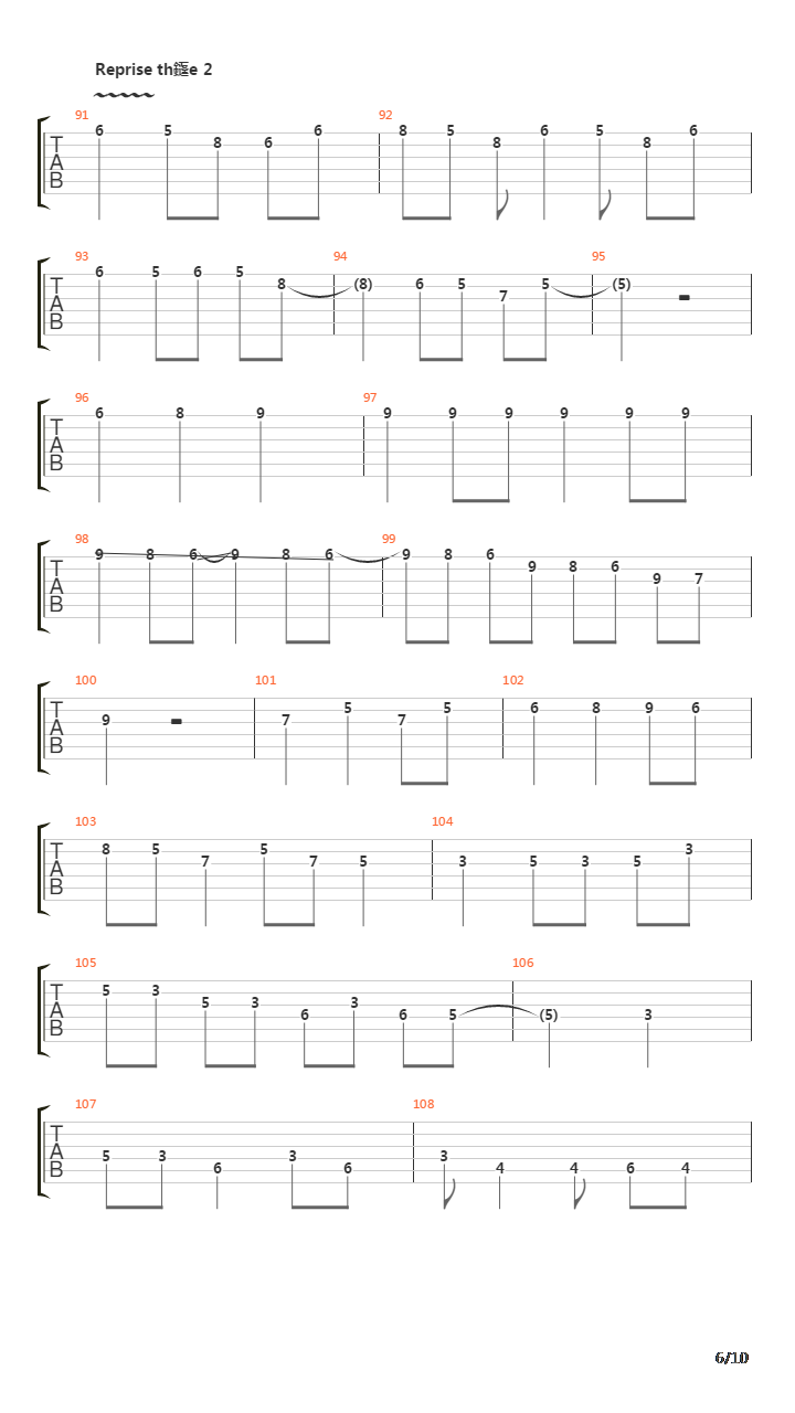 Le Bolero吉他谱