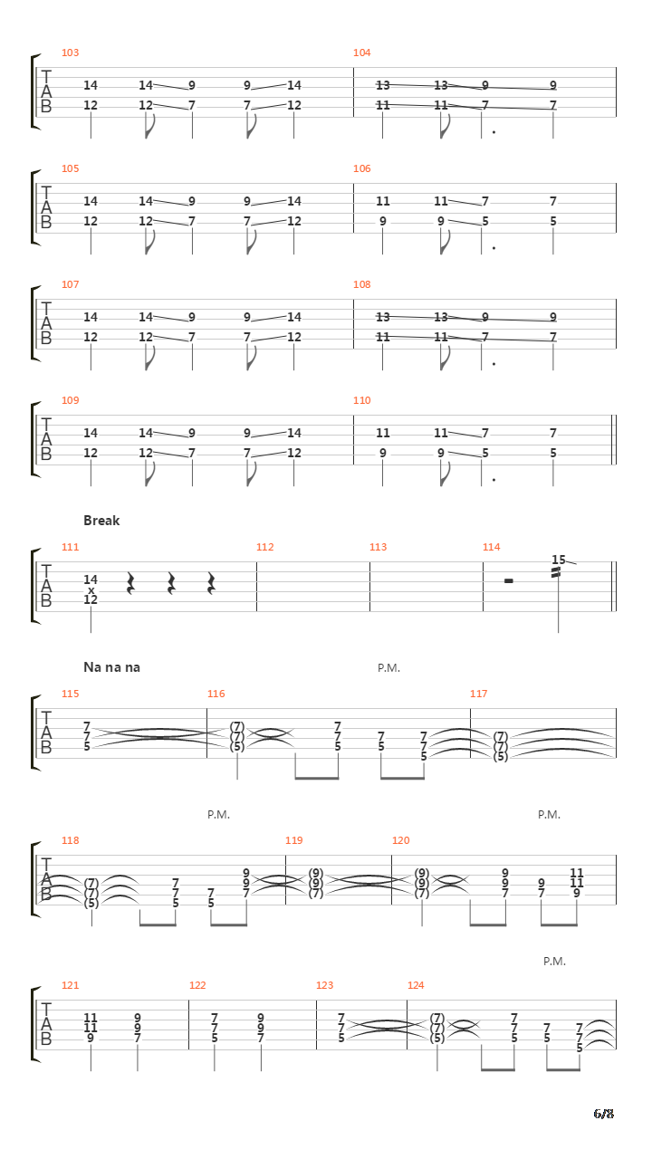 Tes Bonne吉他谱