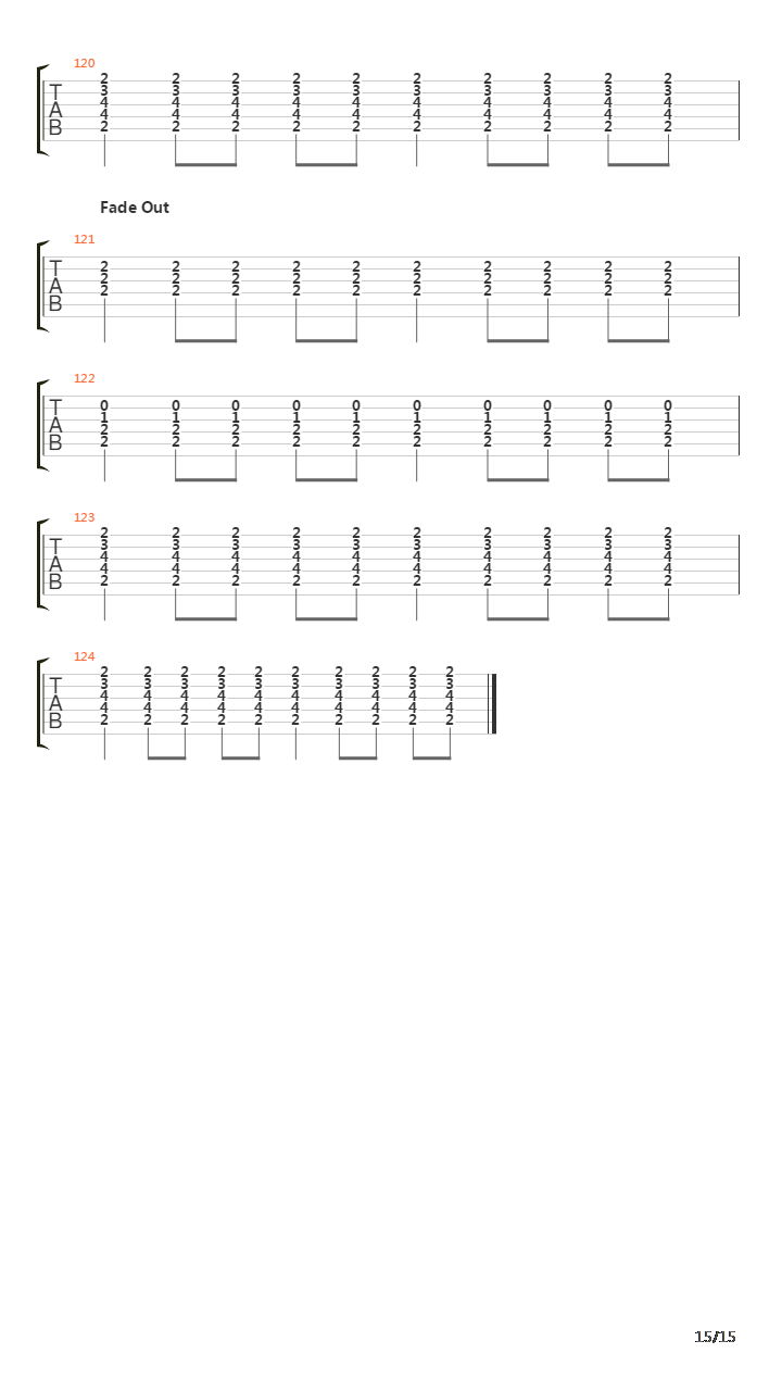 Fade Into You吉他谱