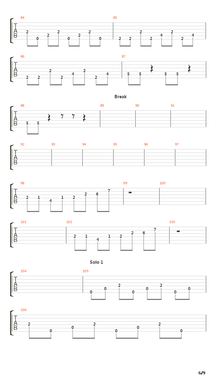 Zeta Reticoli吉他谱