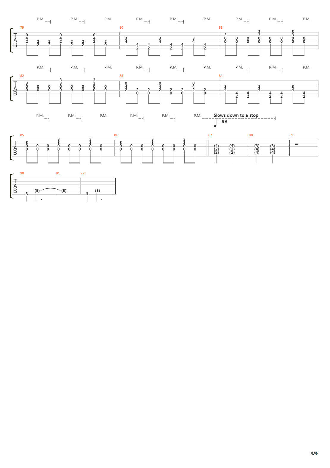 Overkill吉他谱