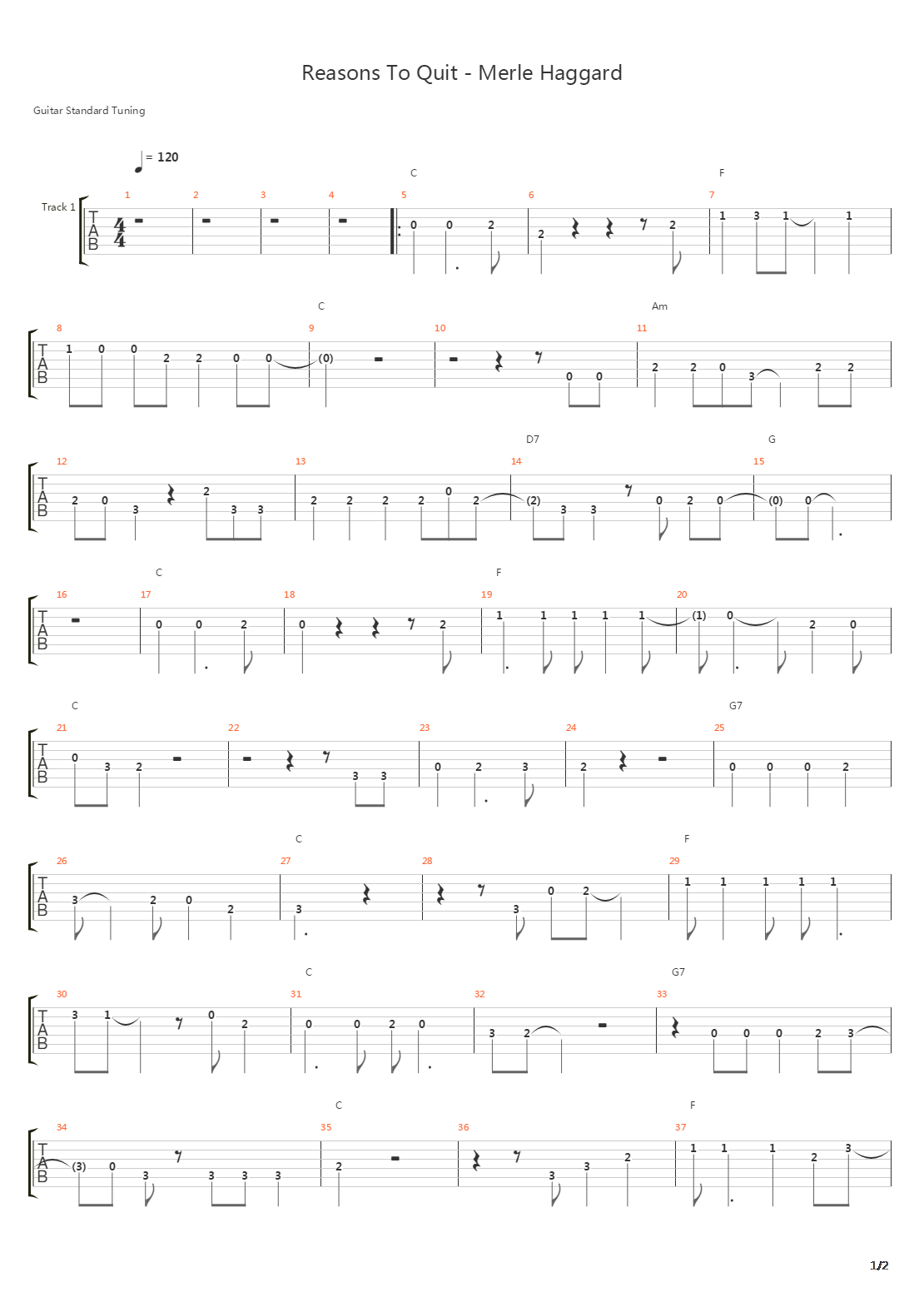 Reasons To Quit吉他谱