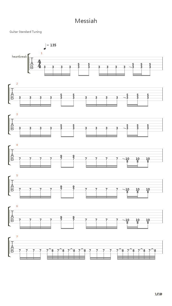Messiah吉他谱