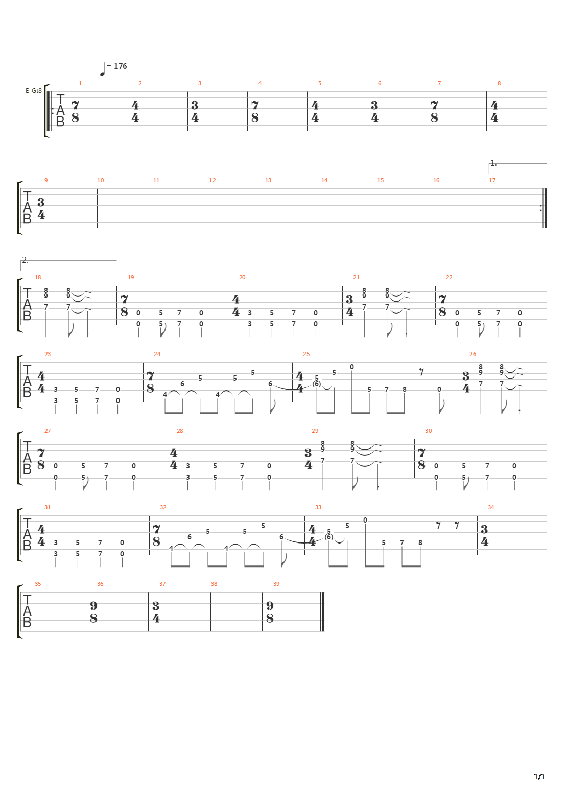 Menta吉他谱