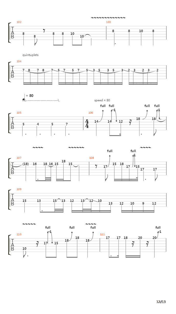 Into The Arena吉他谱