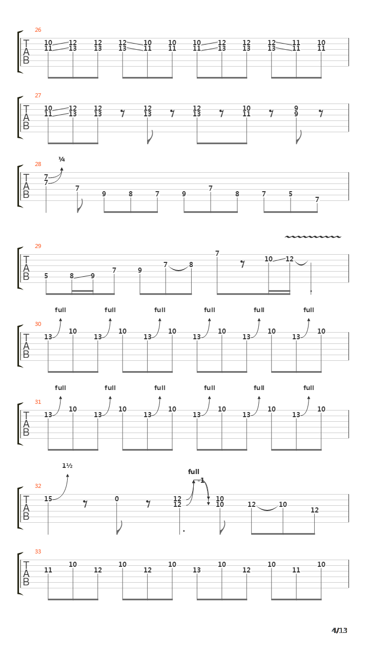 Into The Arena吉他谱