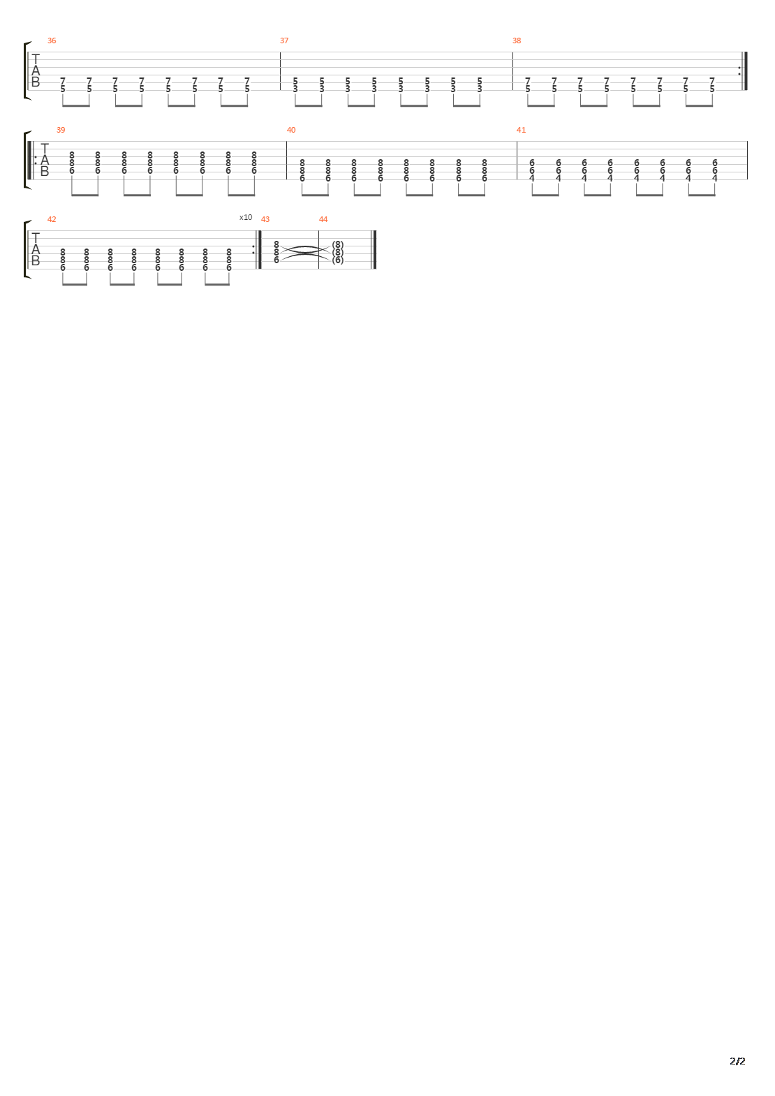 Morte Damour吉他谱