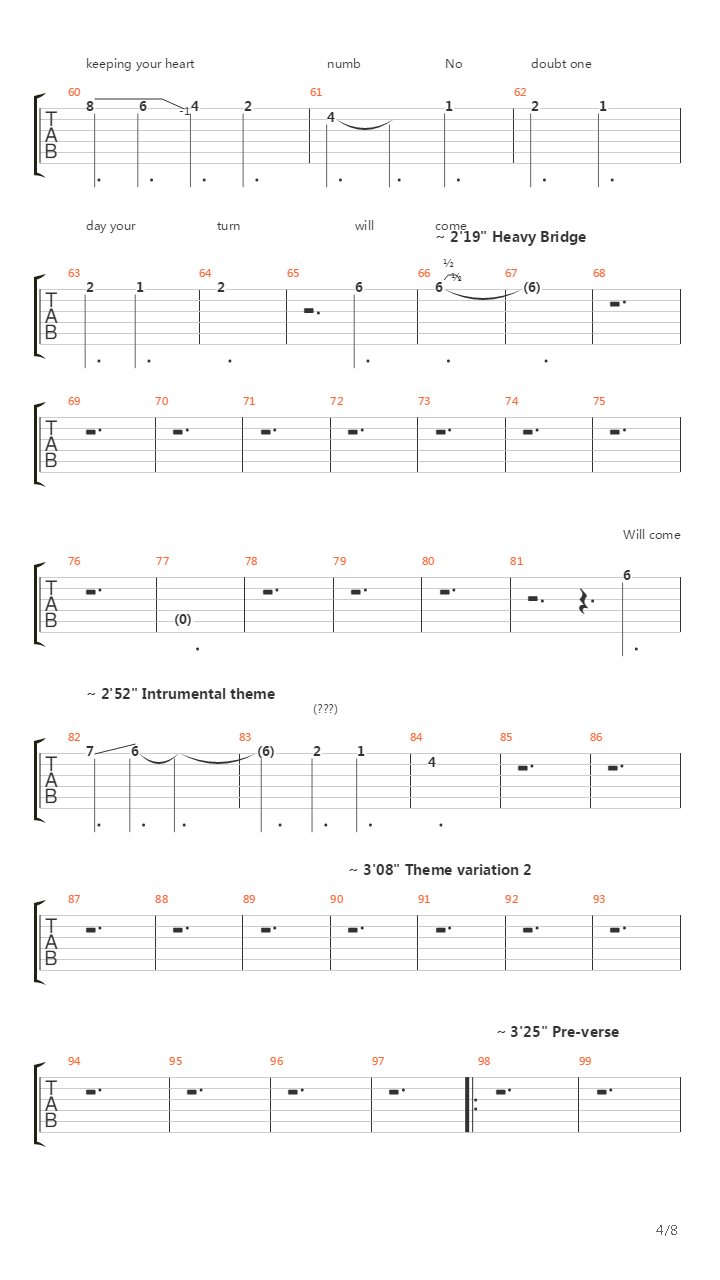 The Metamorphosis Melody吉他谱