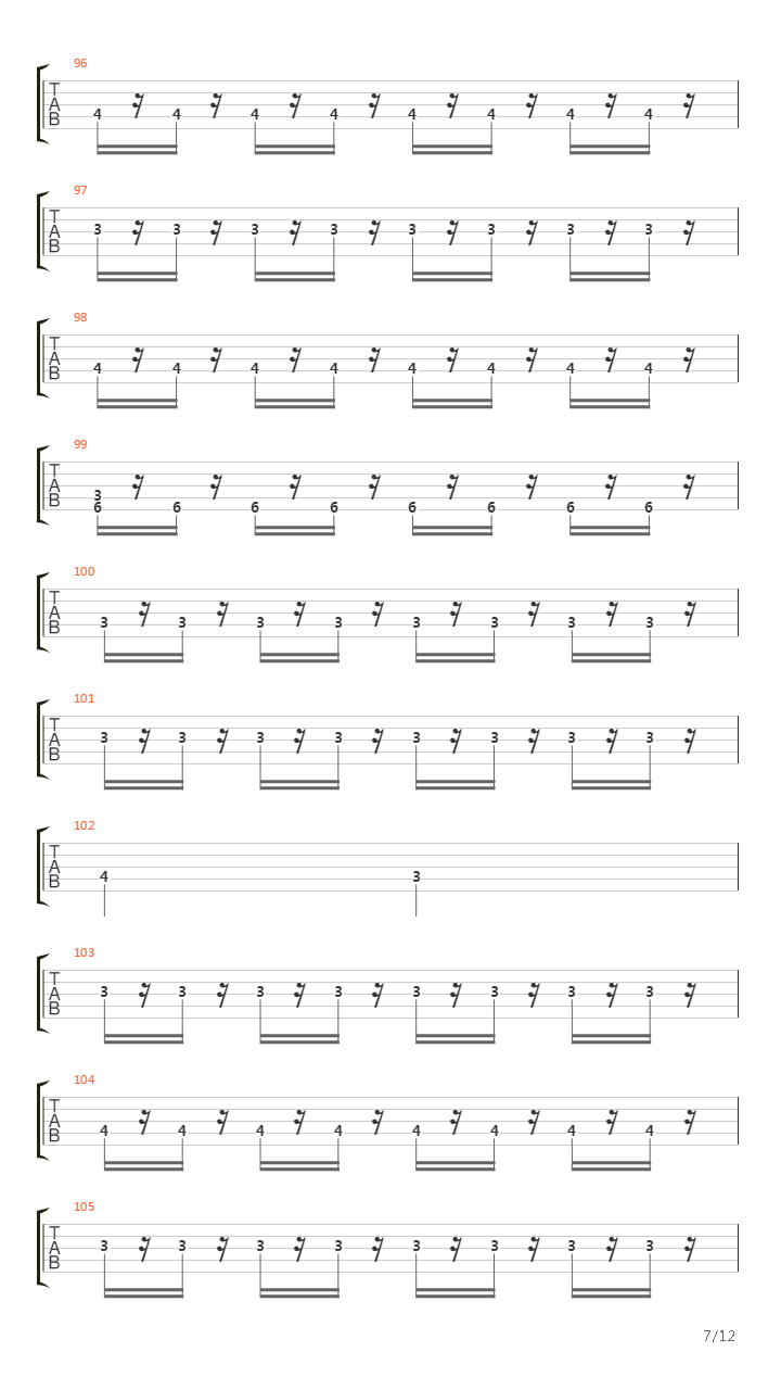 Tira Para Arriba吉他谱