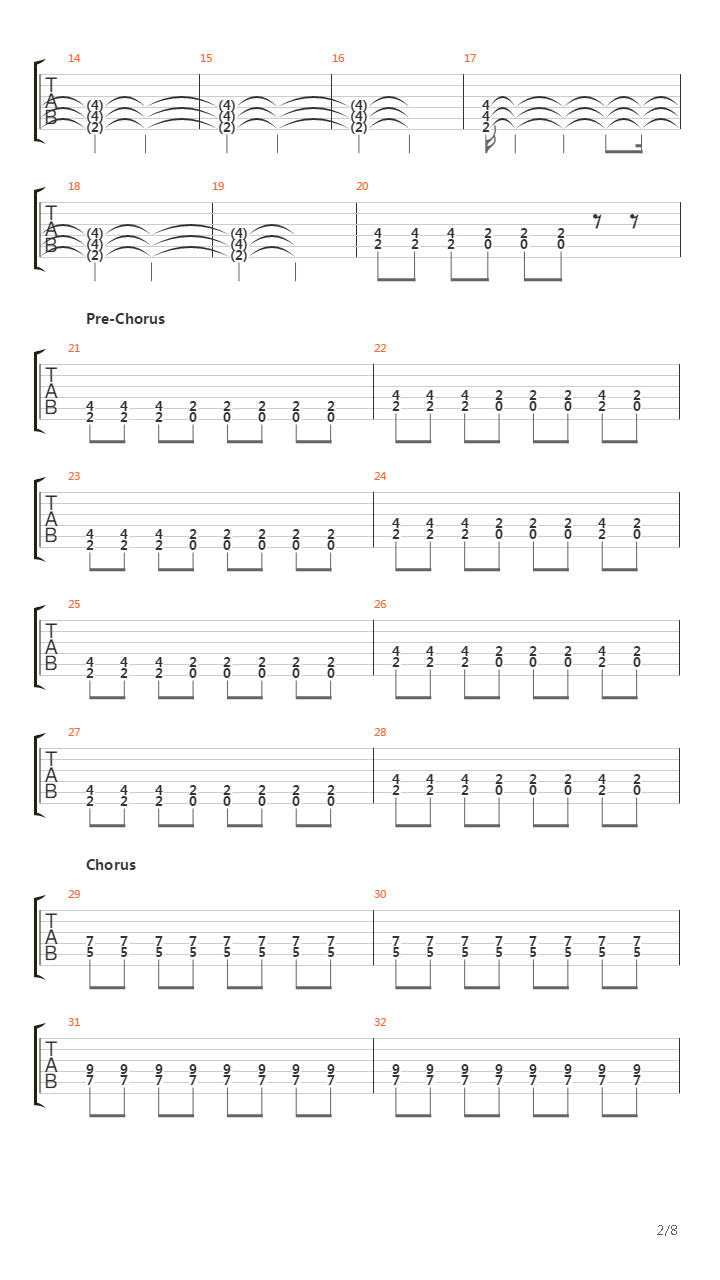 Kemp吉他谱