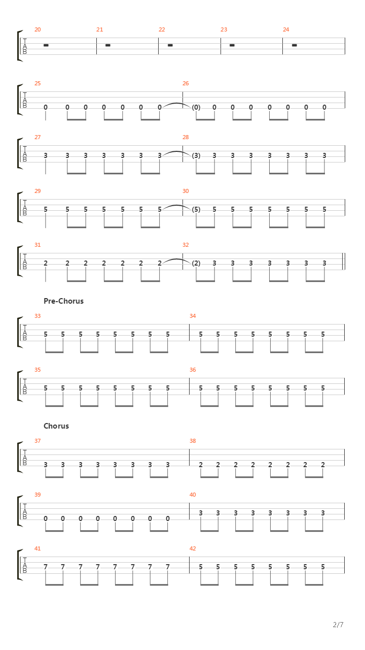 Otis吉他谱