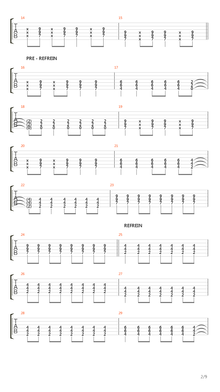 Ray吉他谱