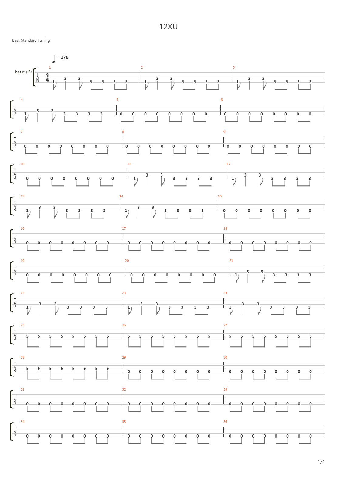 12xu吉他谱