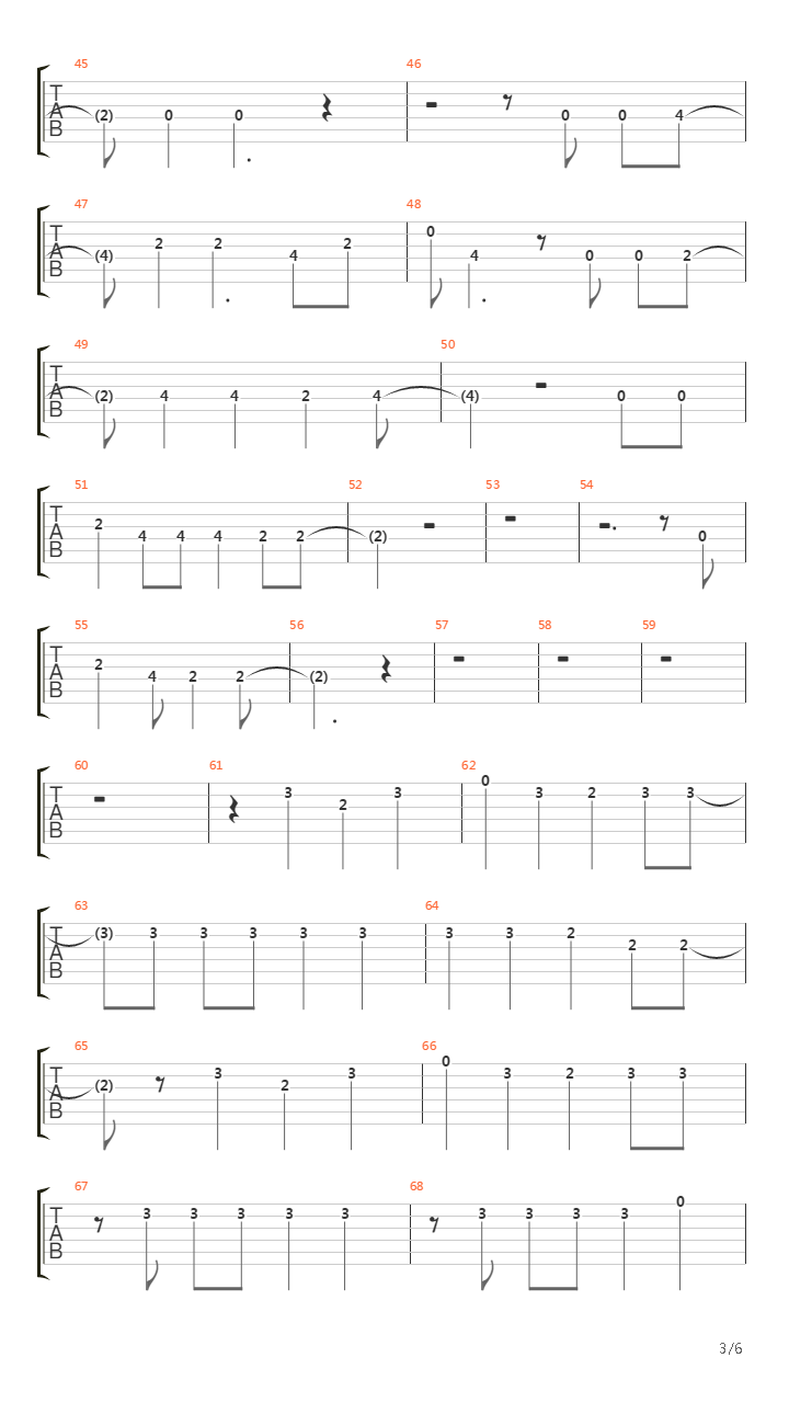 Pachuca Sunrise吉他谱