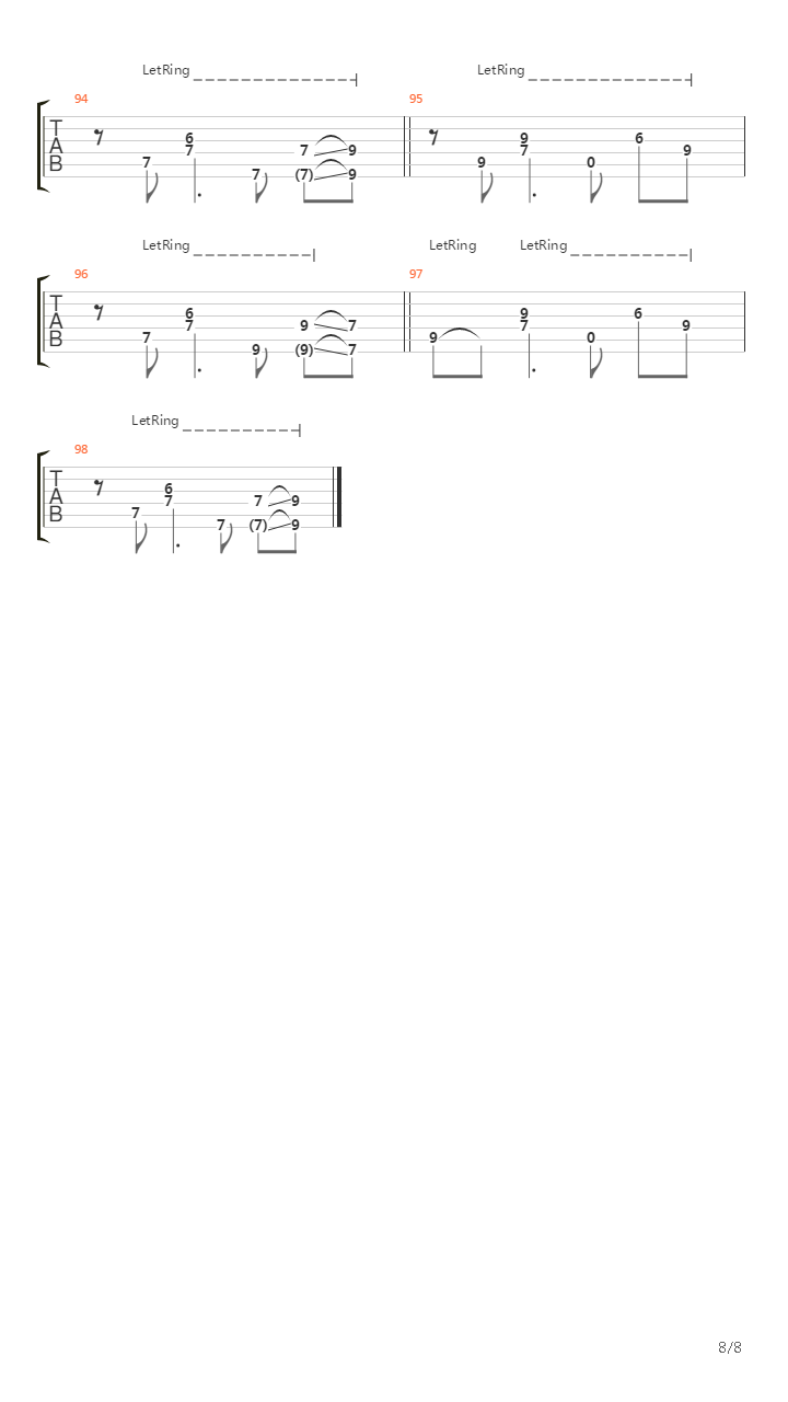 When We Escape吉他谱