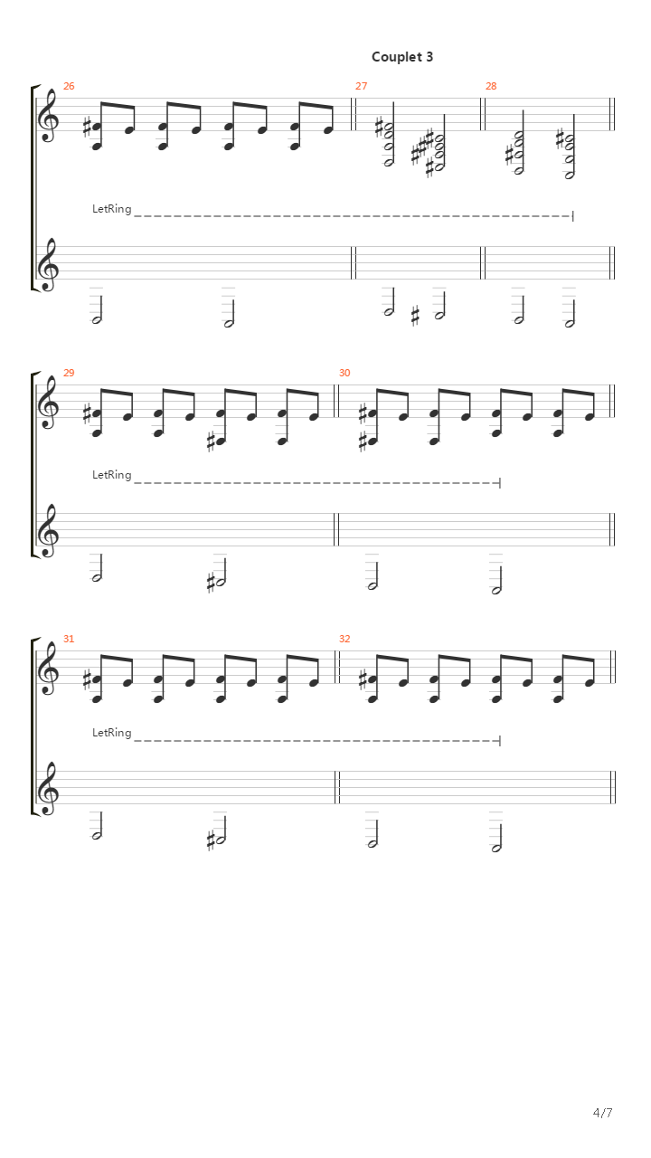 Brest吉他谱