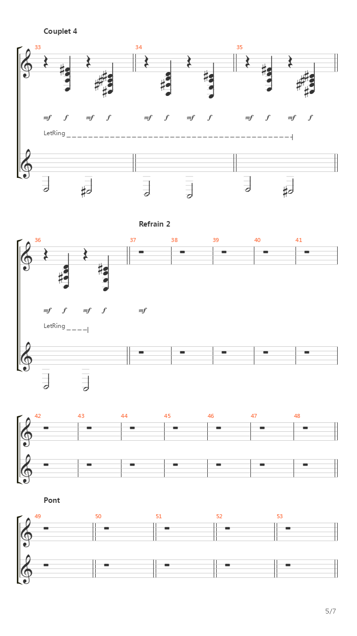 Brest吉他谱