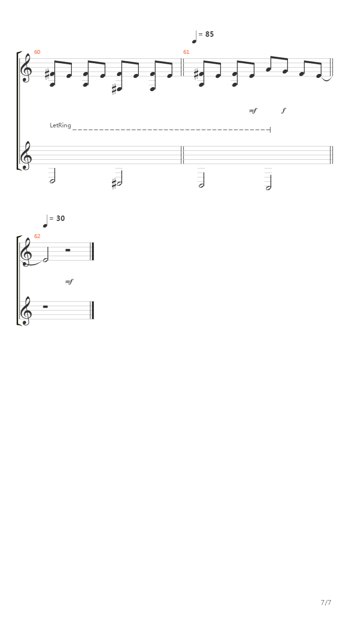 Brest吉他谱