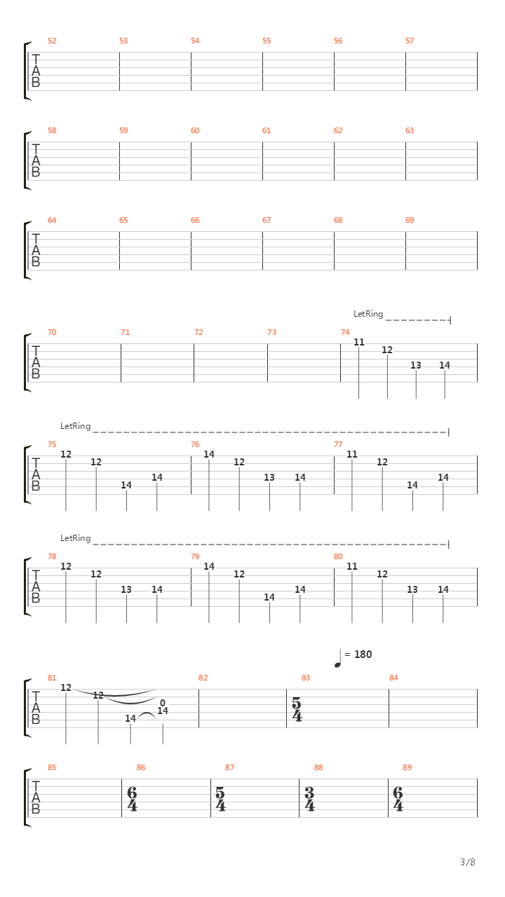 Carrier吉他谱