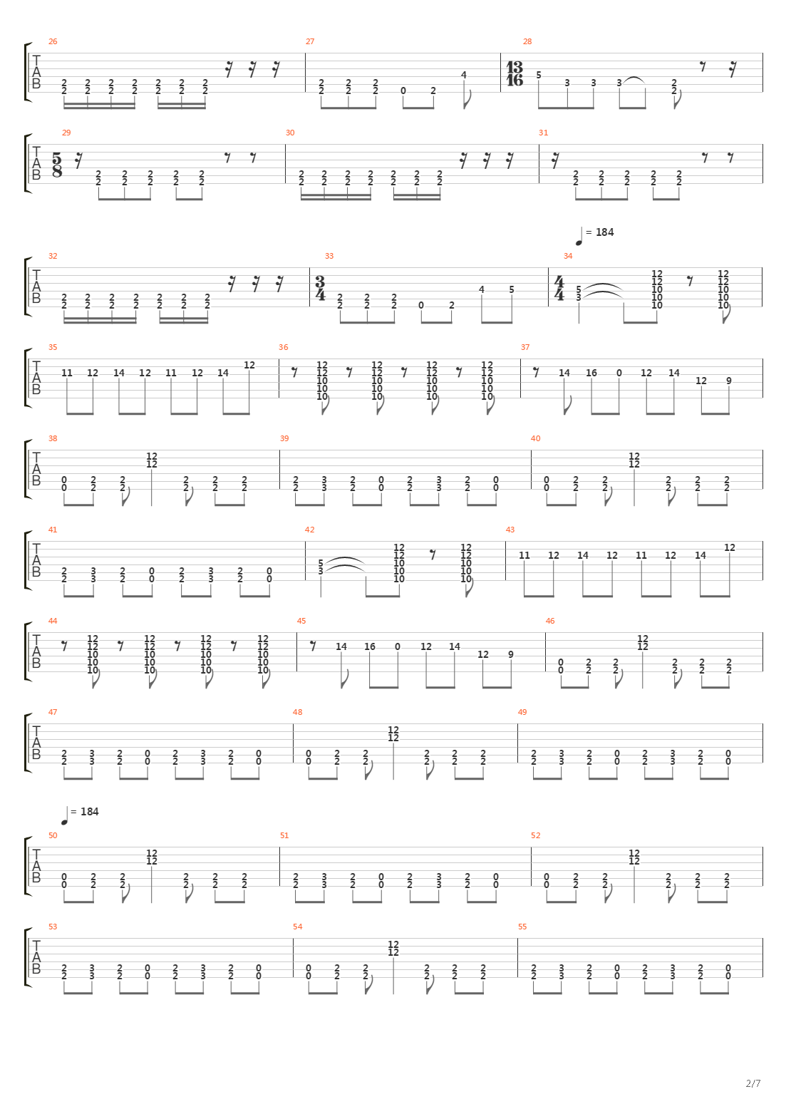 Parallels吉他谱