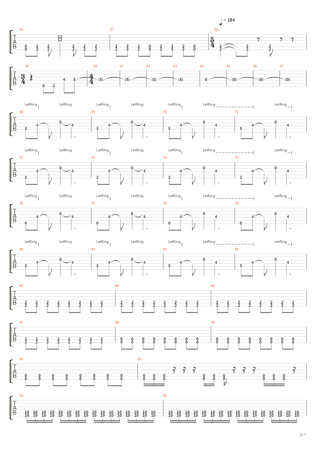 Parallels吉他谱