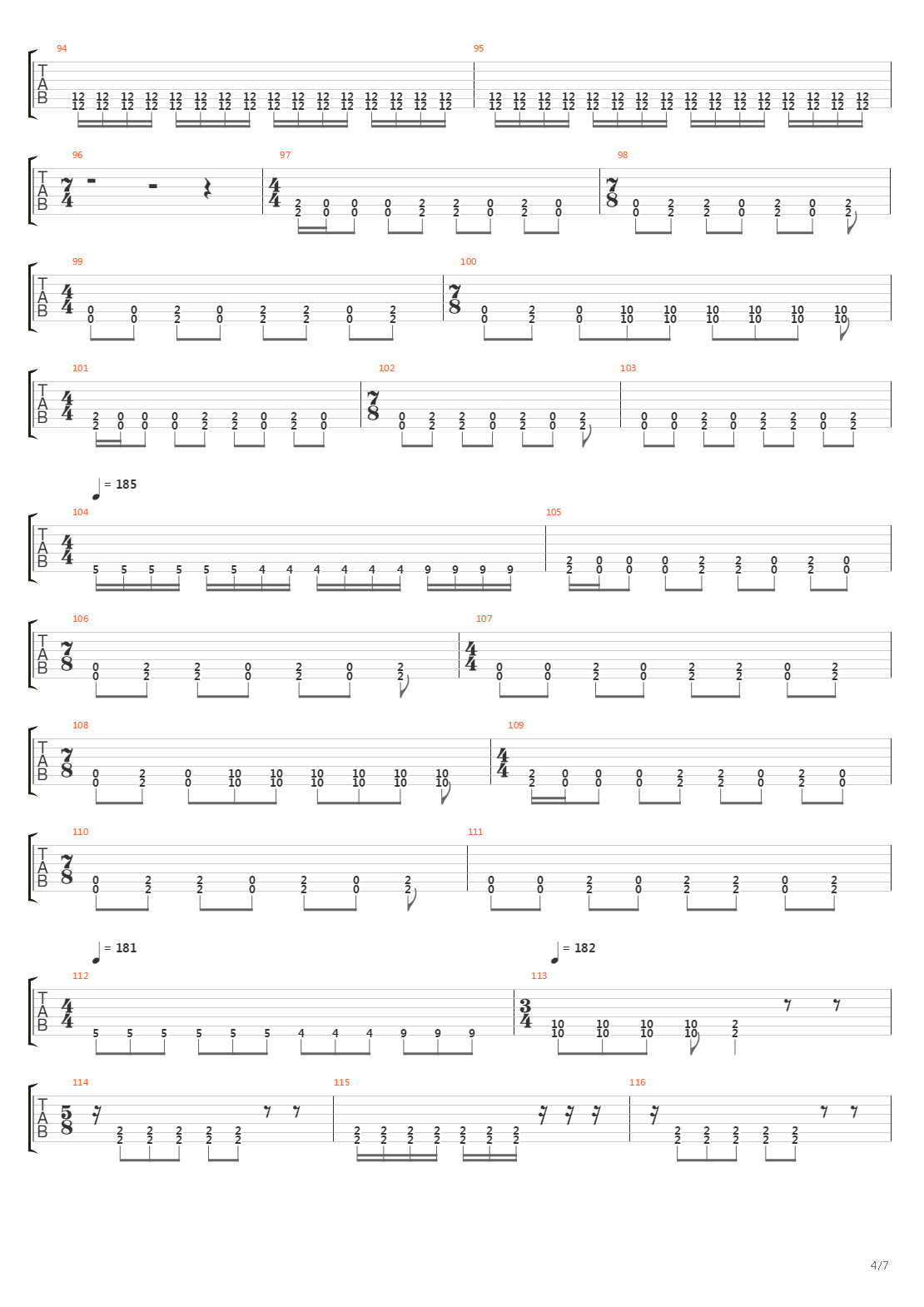 Parallels吉他谱