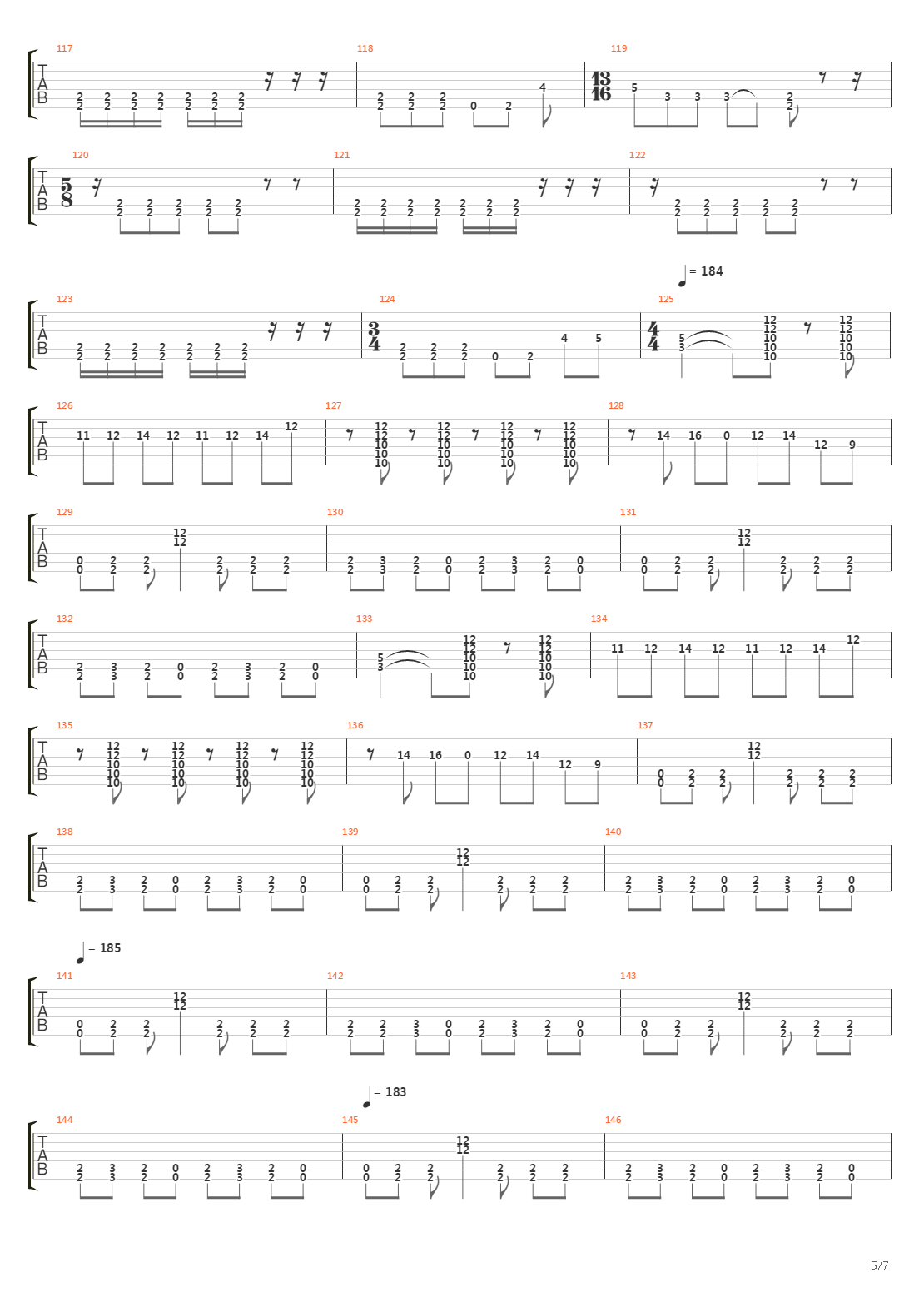 Parallels吉他谱