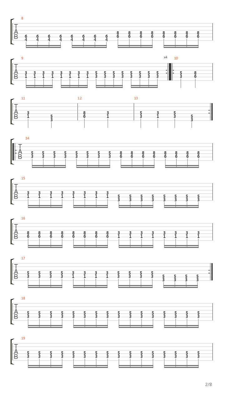 In The Sign Of The Ravens吉他谱