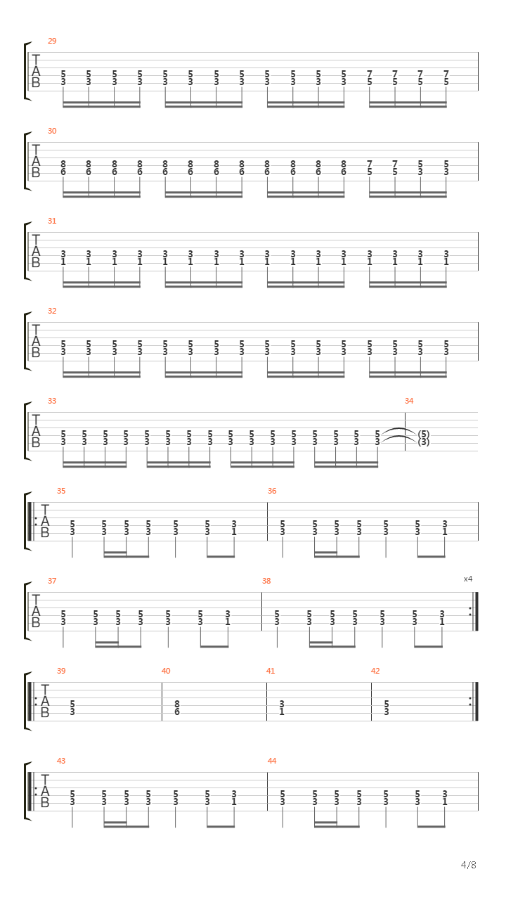 In The Sign Of The Ravens吉他谱