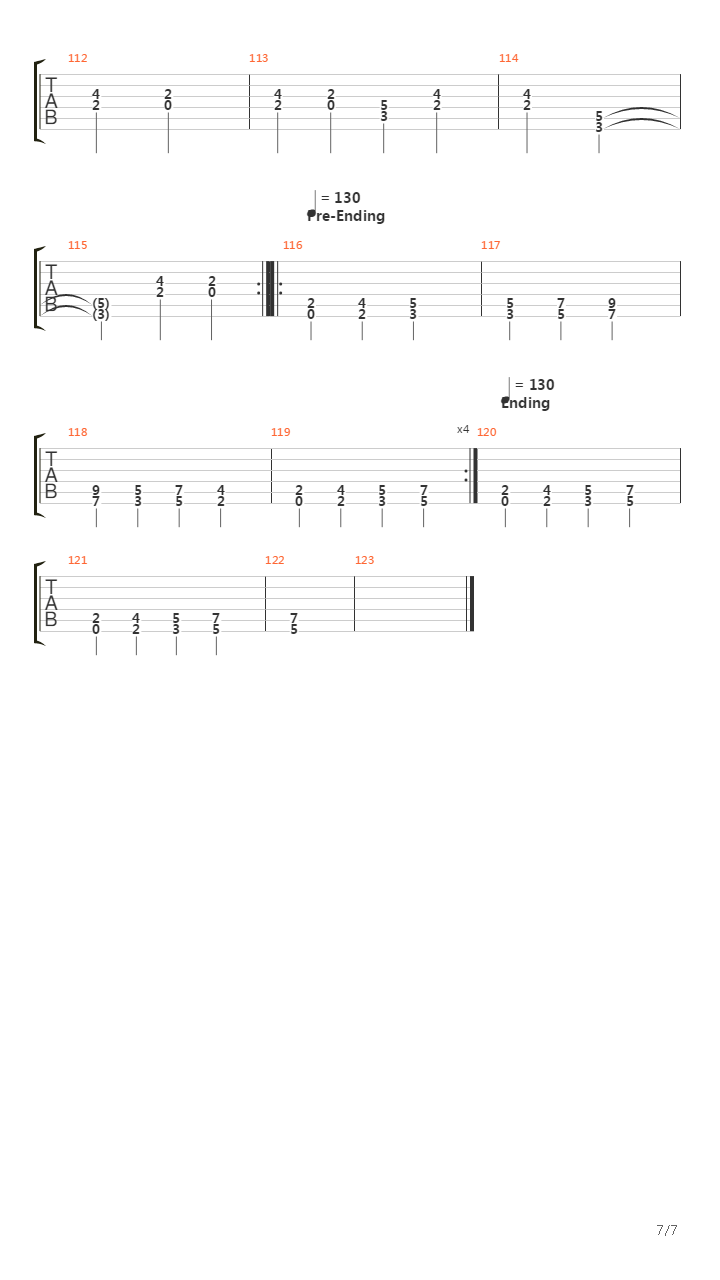 Shadows Of The Past吉他谱
