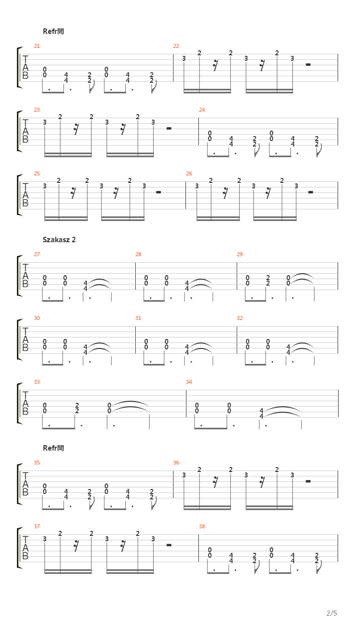 Men吉他谱