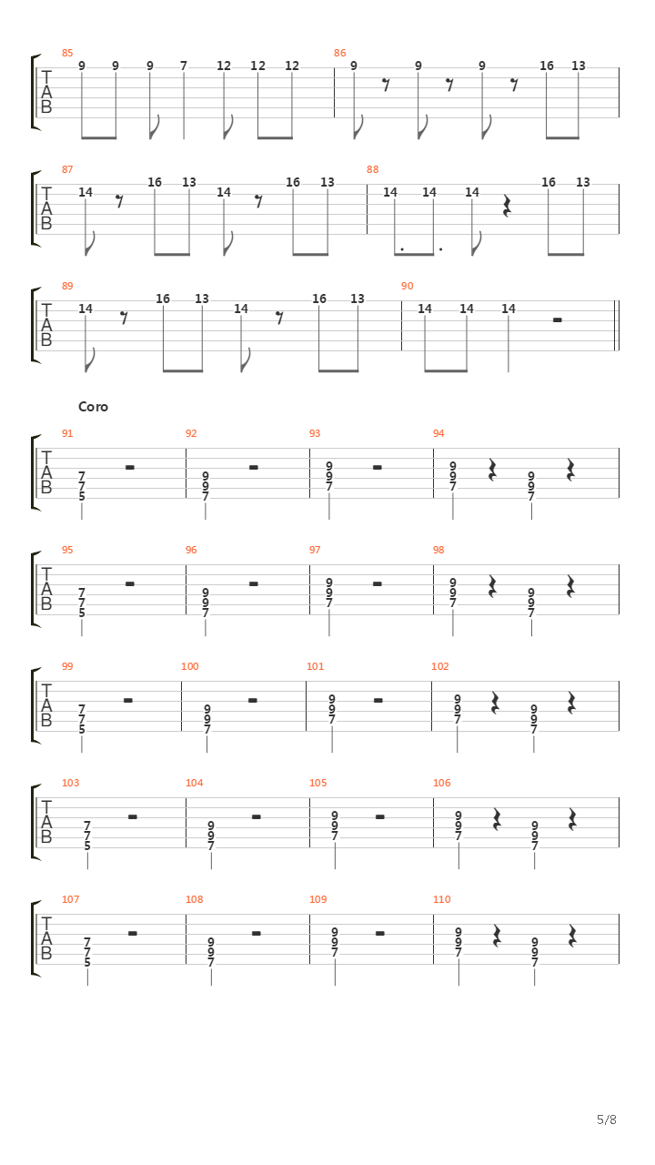 Marciano吉他谱