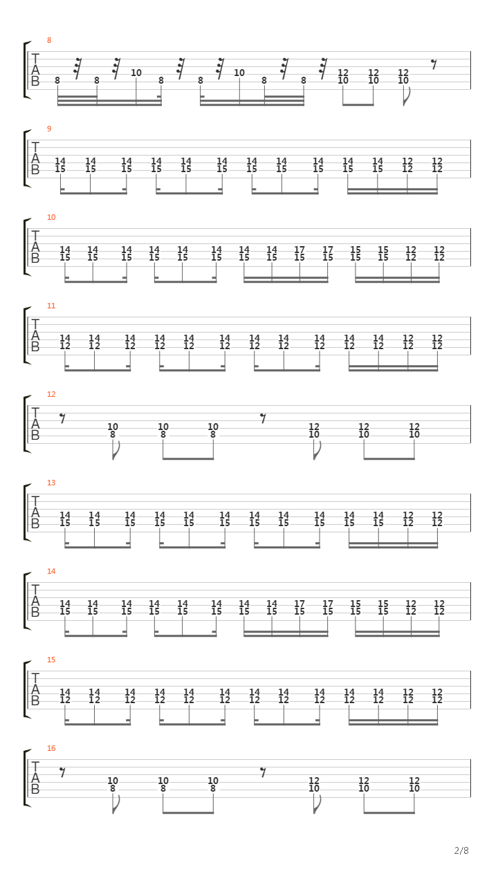 Ubahnlinie 2吉他谱