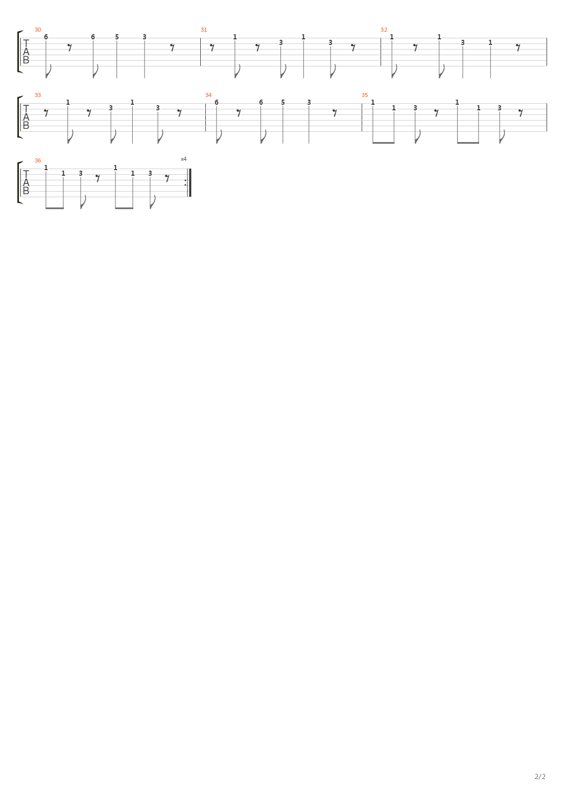 Intermission吉他谱